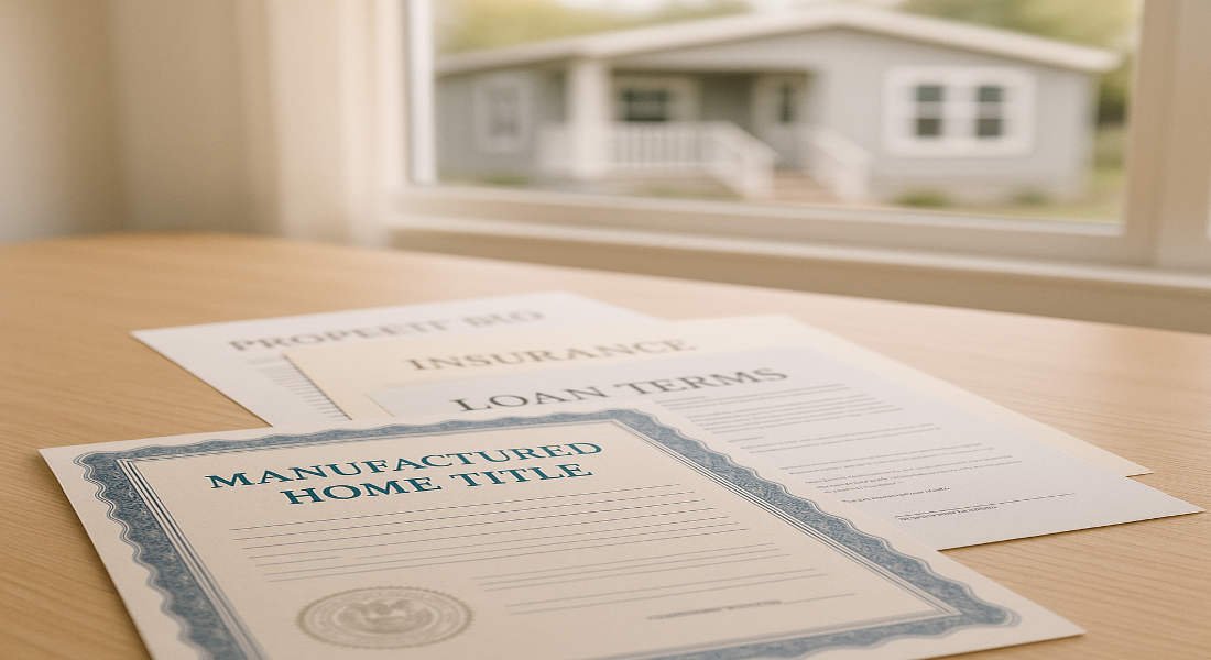 do manufactured homes have titles