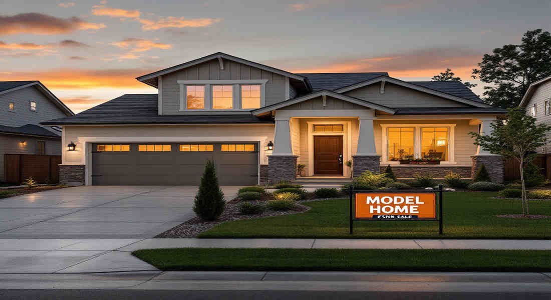 do model homes sell for less