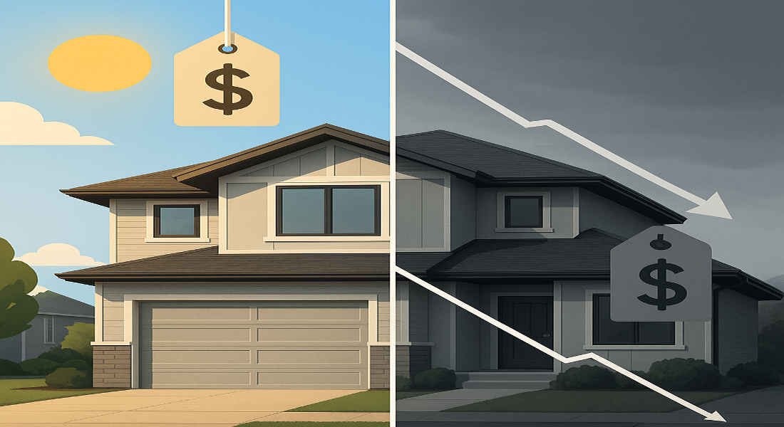 do home prices drop in a recession