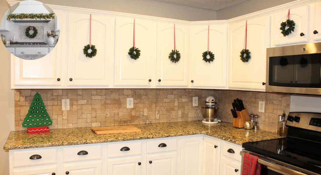 what size wreath for house kitchen cabinets