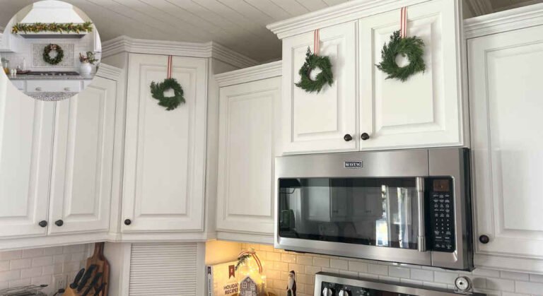 what size wreath for house kitchen cabinets