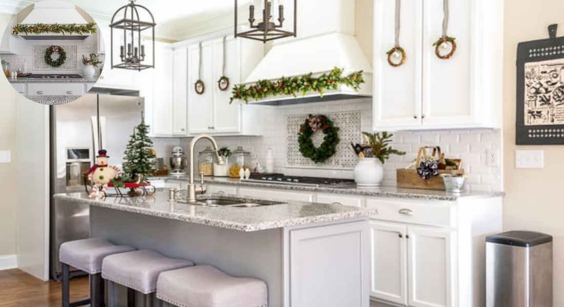 what size wreath for house kitchen cabinets