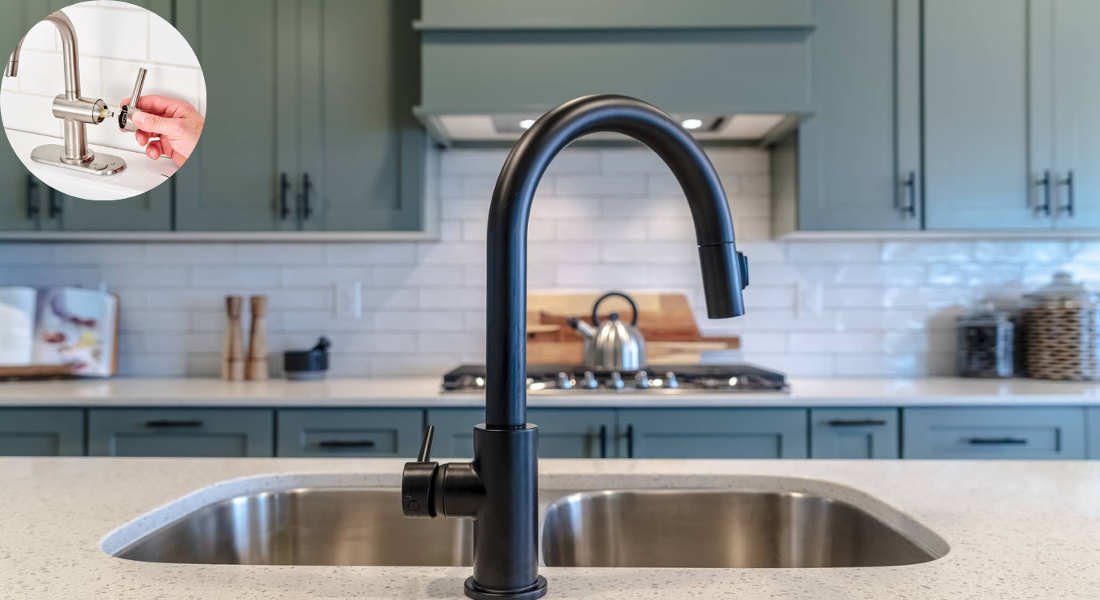 how do i tighten my home kitchen faucet