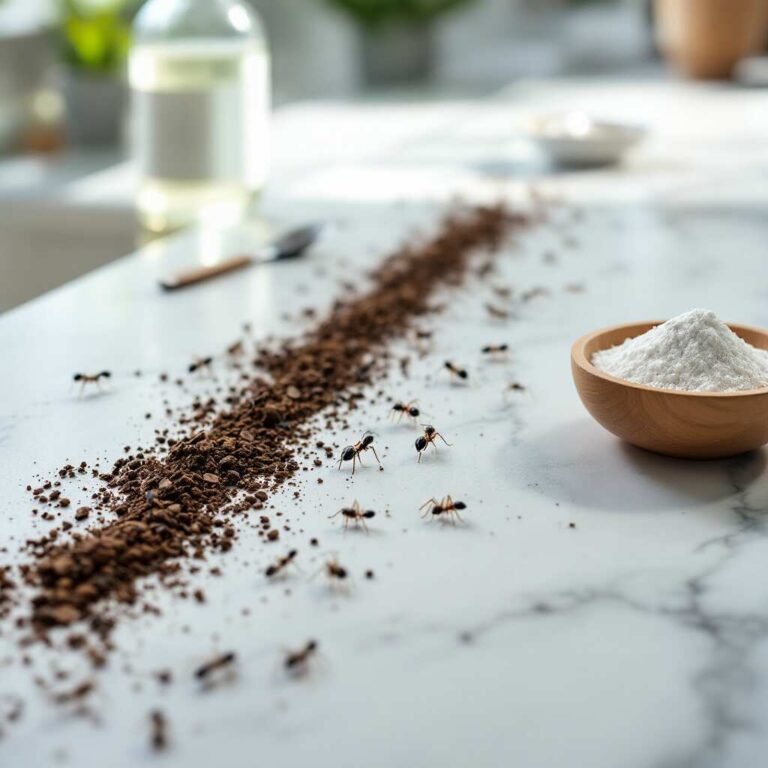 how do i get rid of ants on my house kitchen counter?