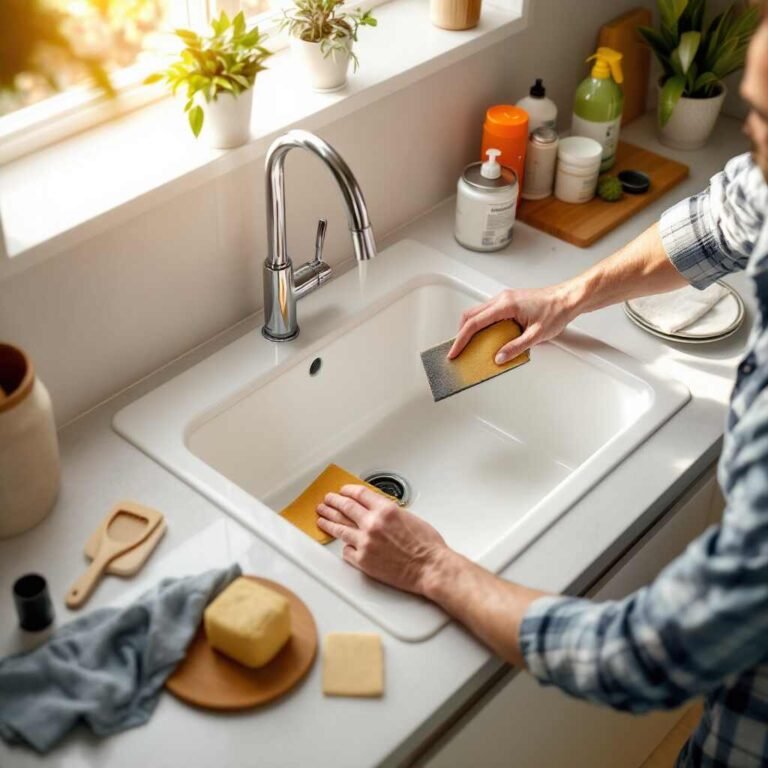 how to resurface house kitchen sink