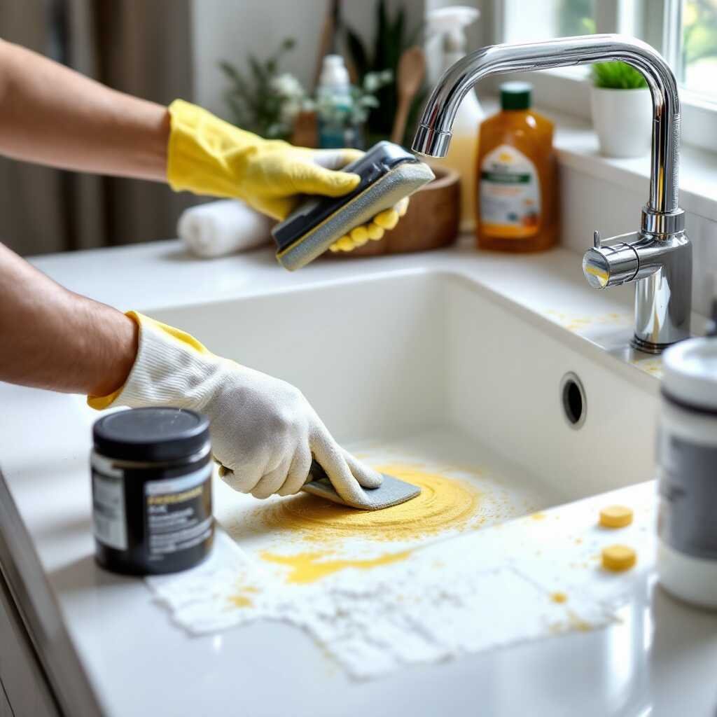 how to resurface house kitchen sink