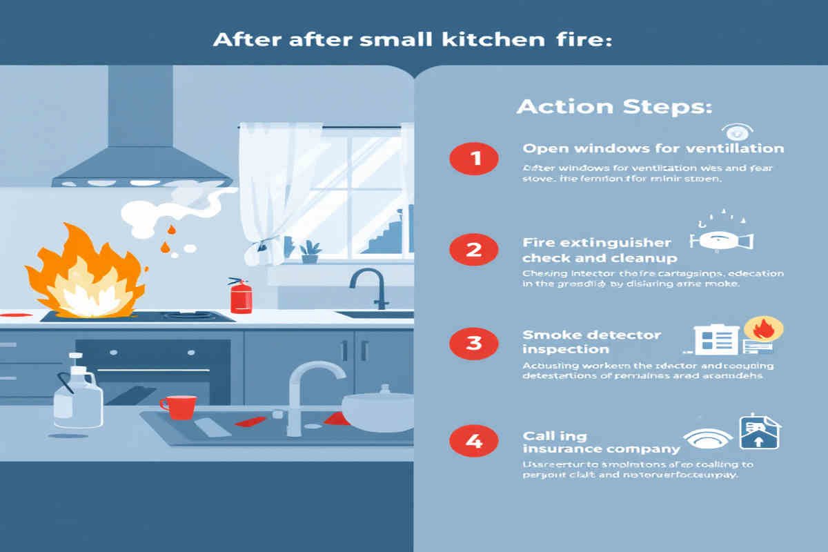 what to do after a home small kitchen fire