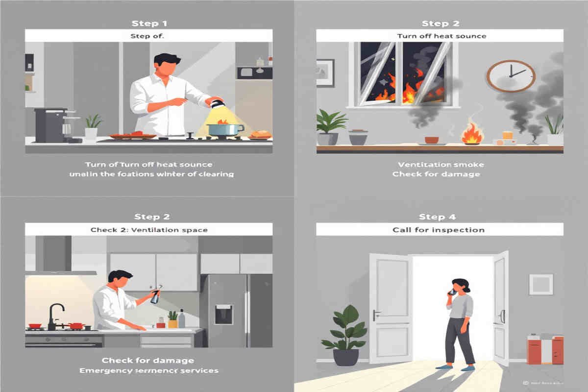 what to do after a home small kitchen fire