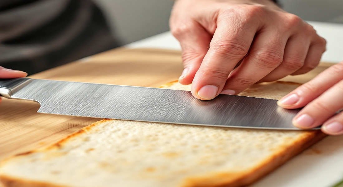 how to sharpen a serrated home kitchen knife