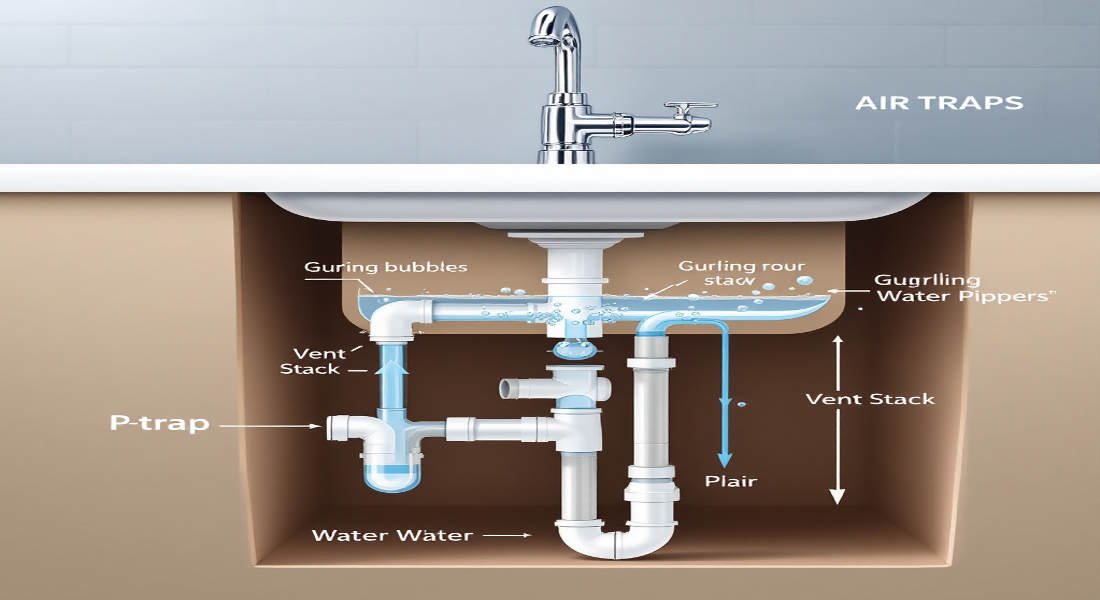 why does the home kitchen sink gurgle