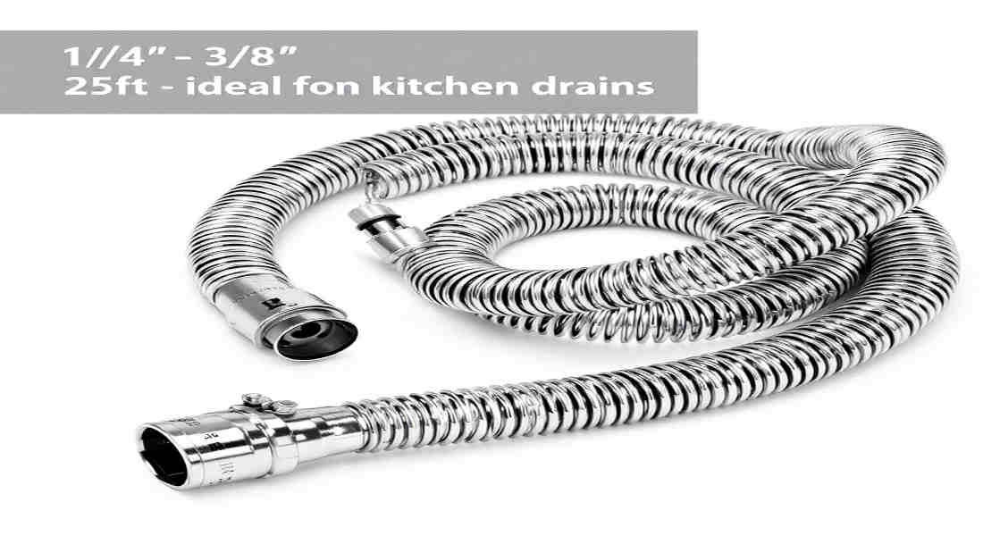 what size snake for home kitchen drain