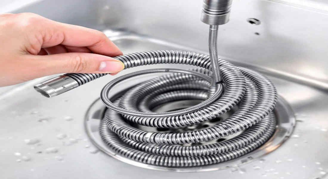what size snake for home kitchen drain