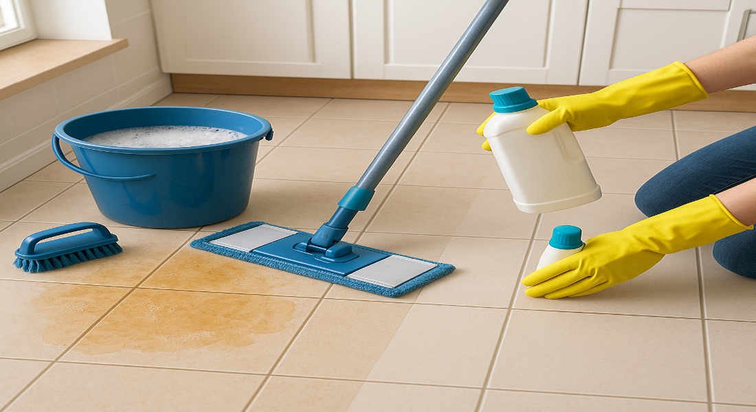 how to clean sticky house kitchen floor