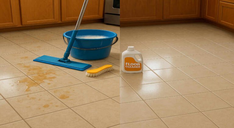 how to clean sticky house kitchen floor