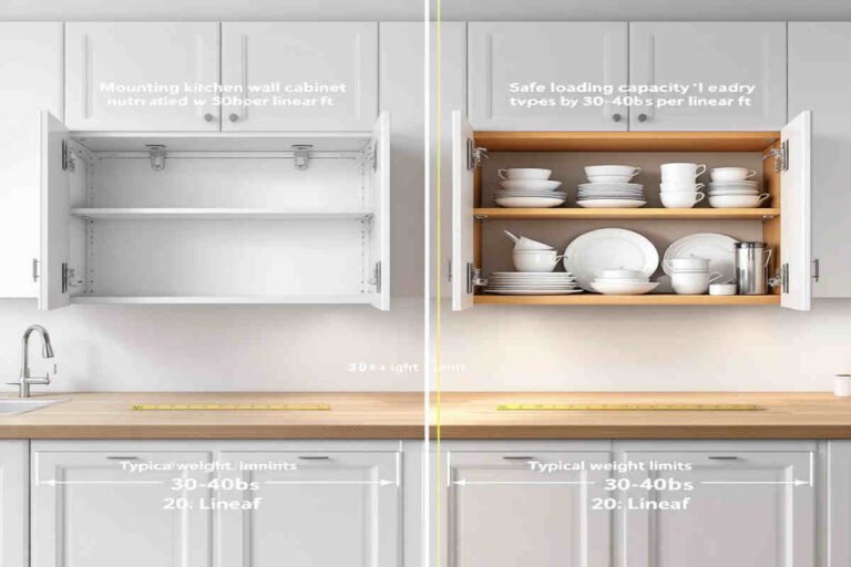 how much weight can a home kitchen cabinet hold