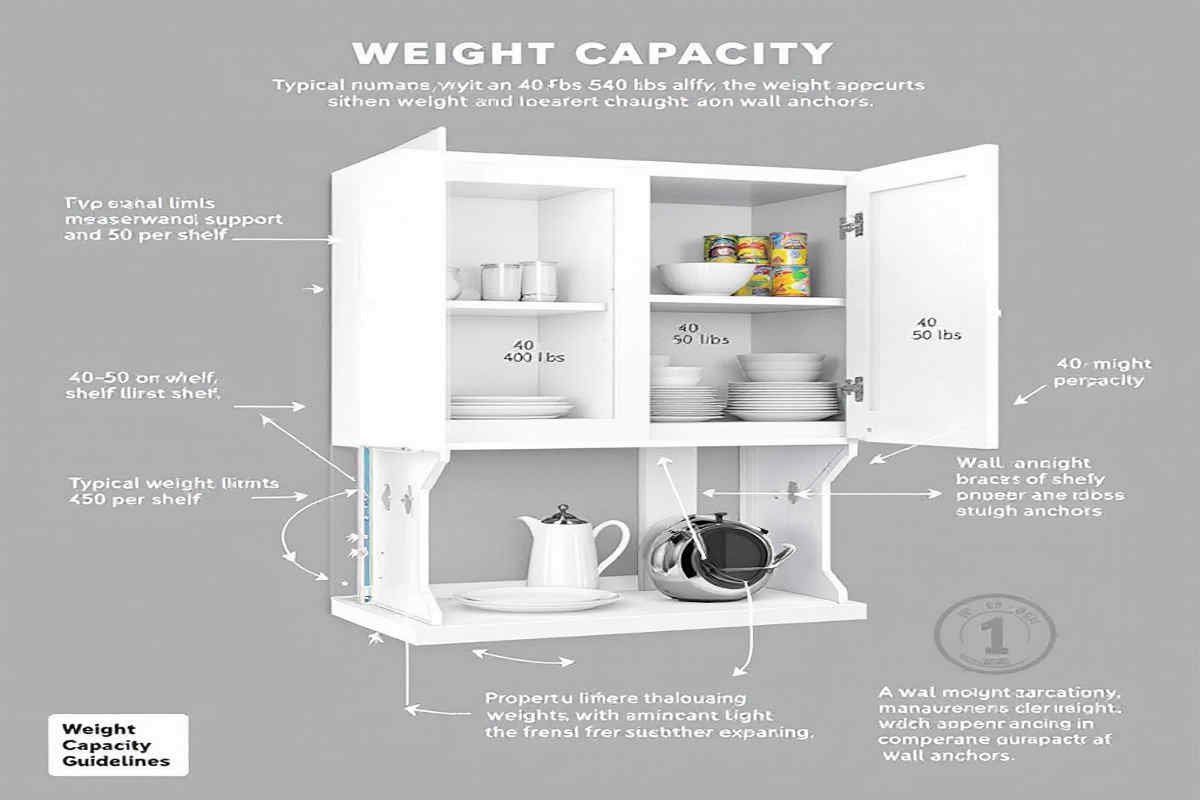 how much weight can a home kitchen cabinet hold