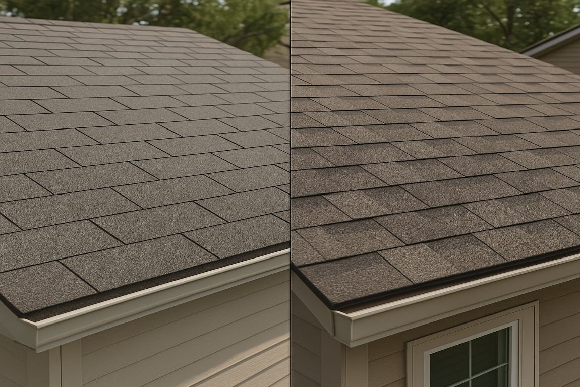 what is the difference between 3 tab shingles and house architectural