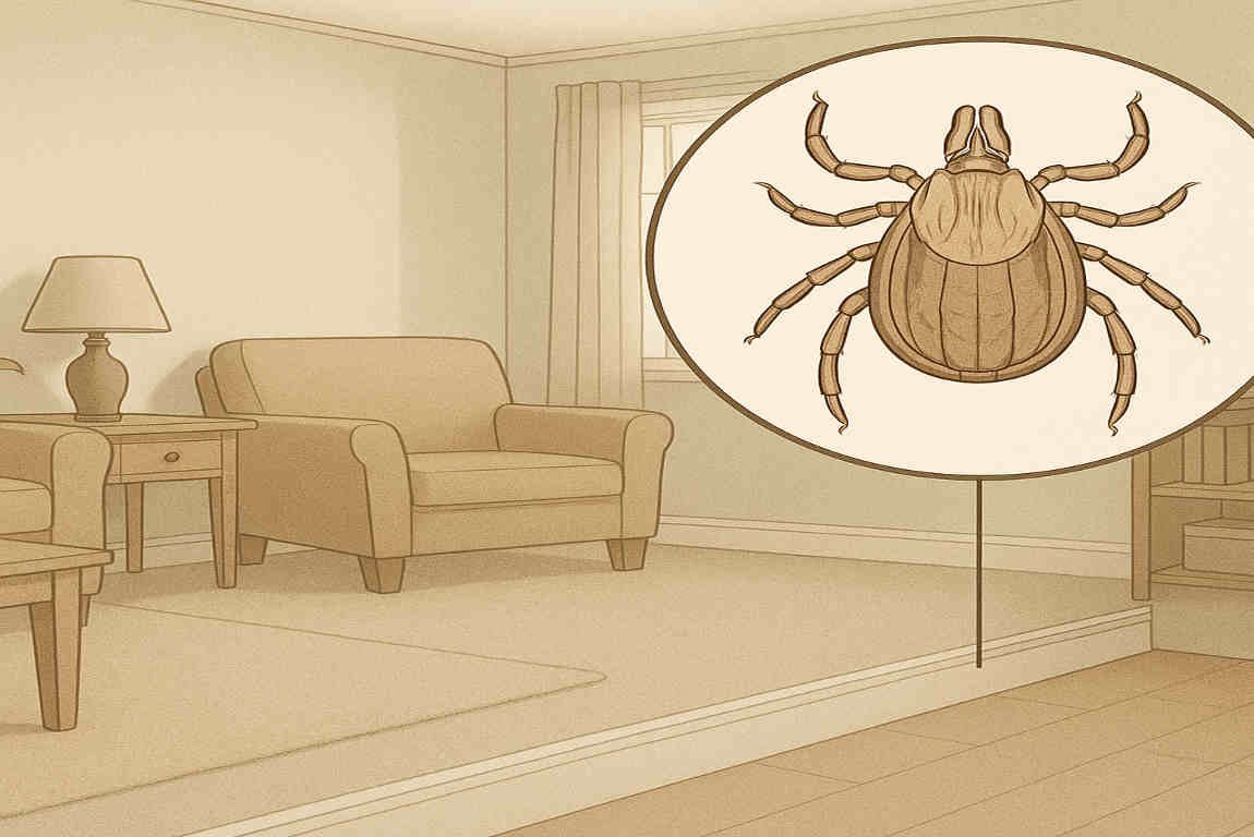 do ticks infest homes