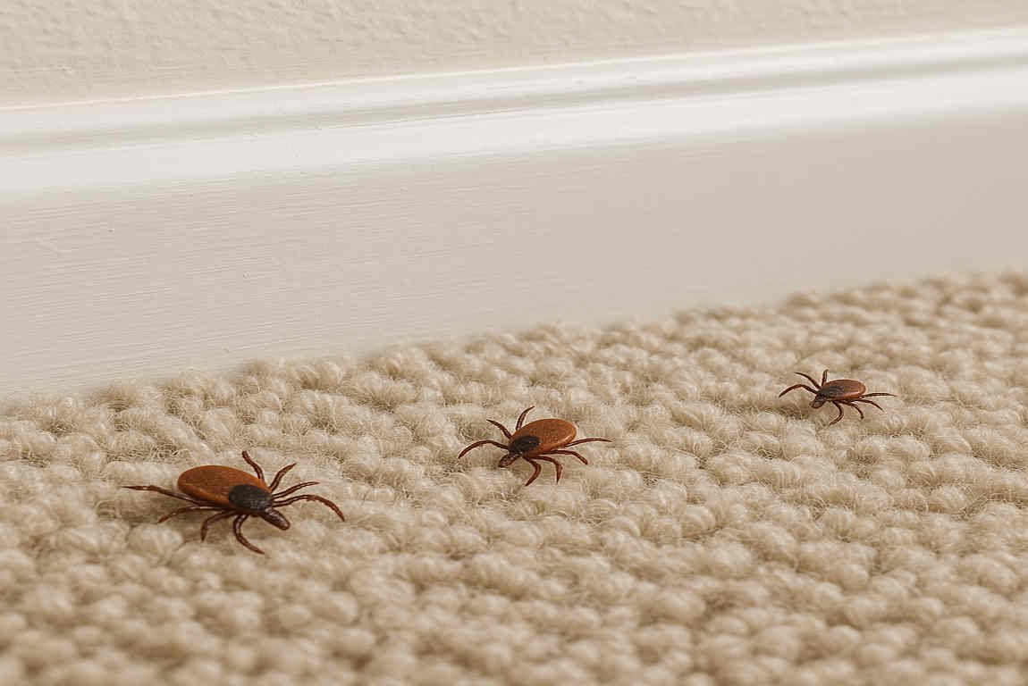 do ticks infest homes