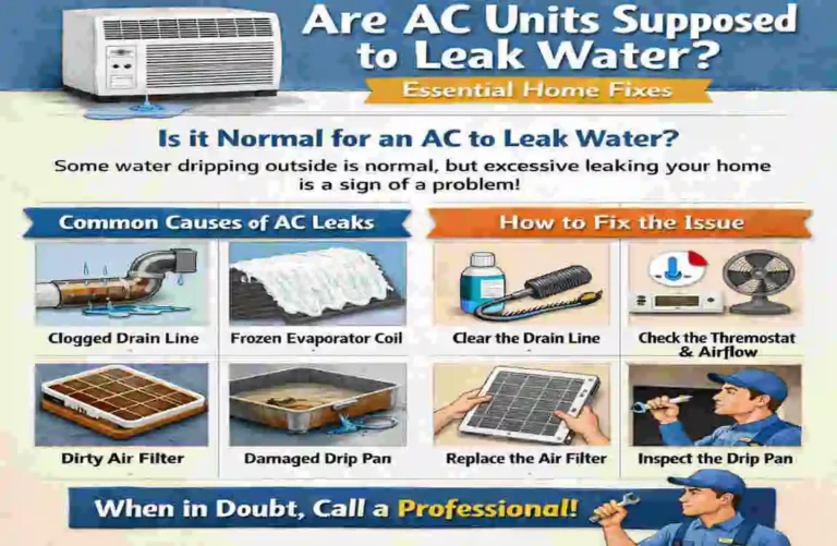 Are AC Units Supposed to Leak Water
