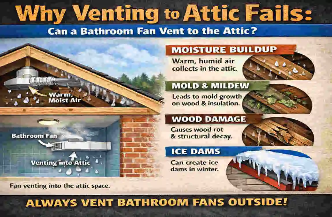 Can Bathroom Fans Vent to the Attic