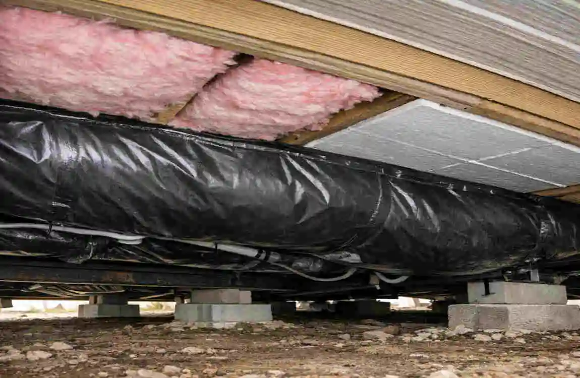 what type of insulation is used under a mobile home