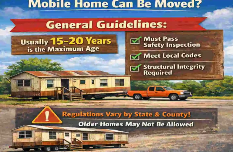 Oldest Age a Mobile Home Can Be Moved?