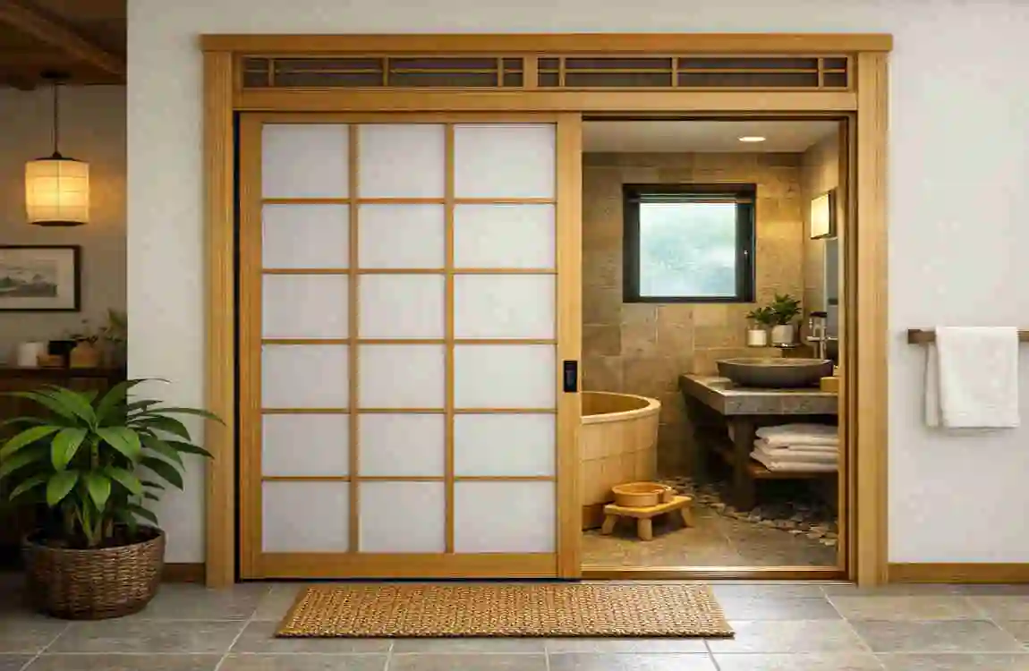 Japanese Bathroom Door Designs