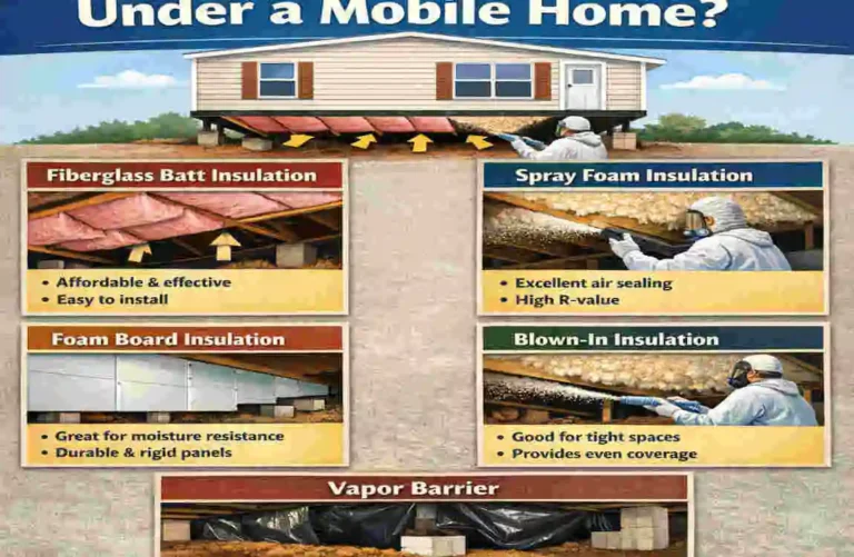 what type of insulation is used under a mobile home