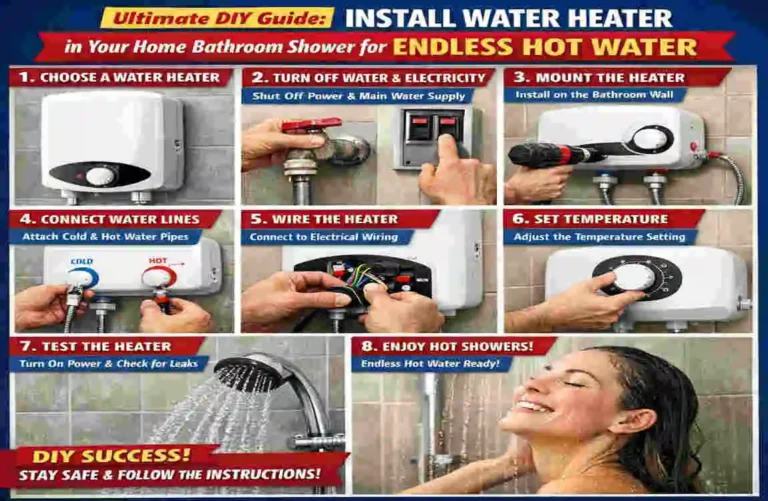 Install Water Heater in Your Home Bathroom Shower