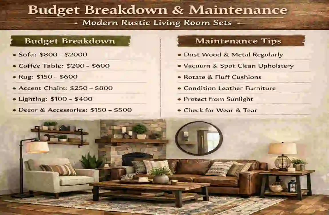 Modern Rustic Living Room Sets
