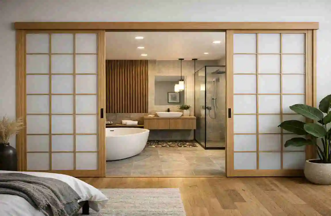 Japanese Bathroom Door Designs