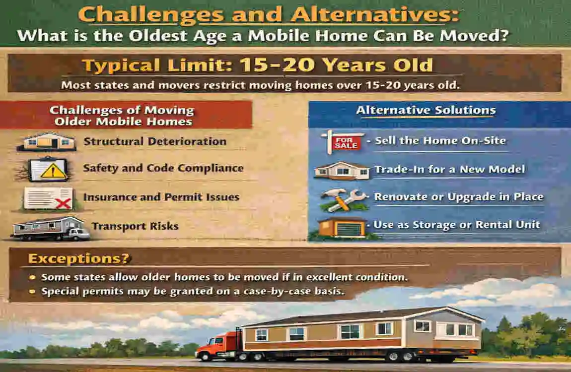 Oldest Age a Mobile Home Can Be Moved?