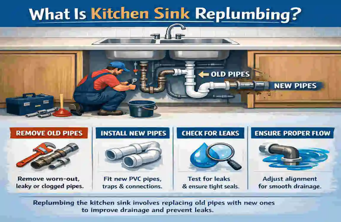 Kitchen Sink Replumbing Costs
