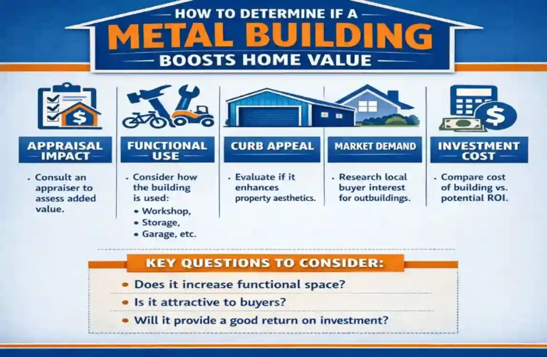 does a metal building increase home value