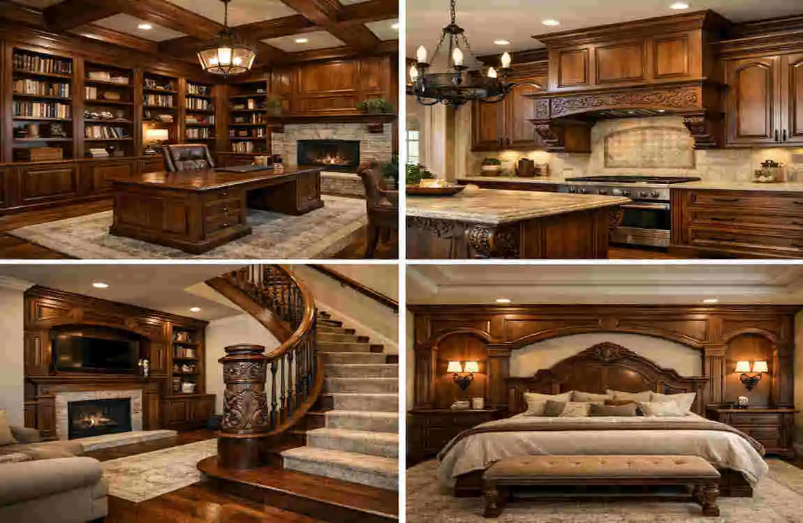how custom woodwork enhances interior design