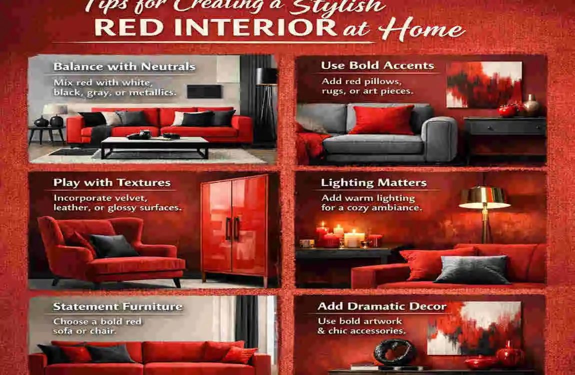 red interior at home