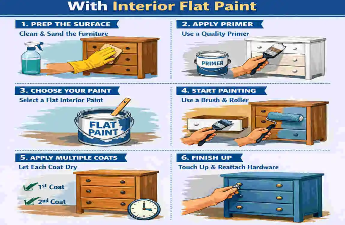 Using Interior Flat Paint on Furniture: