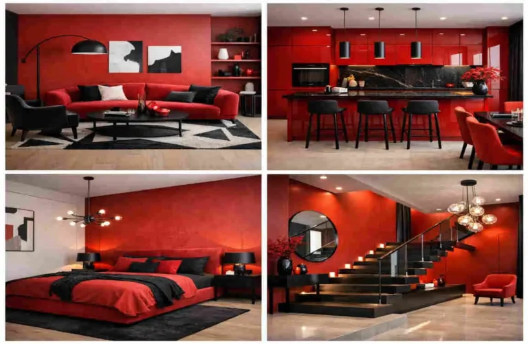 red interior at home