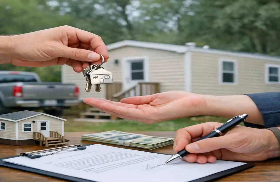 how to sign over a mobile home
