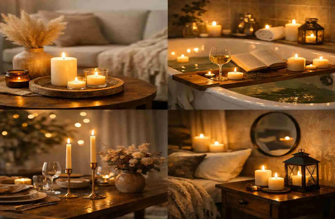 candles for different interior styles
