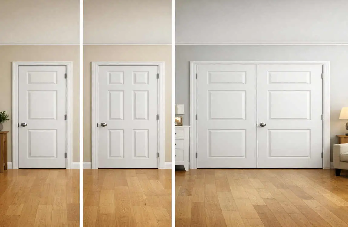 how wide is a interior door