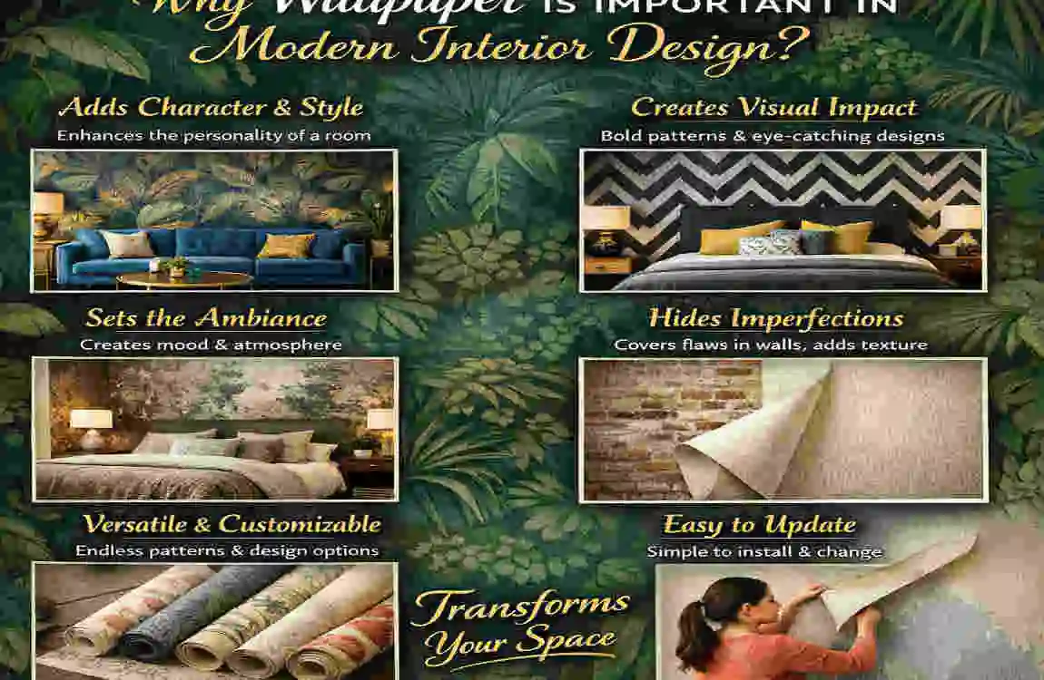 how wallpaper enhances interior