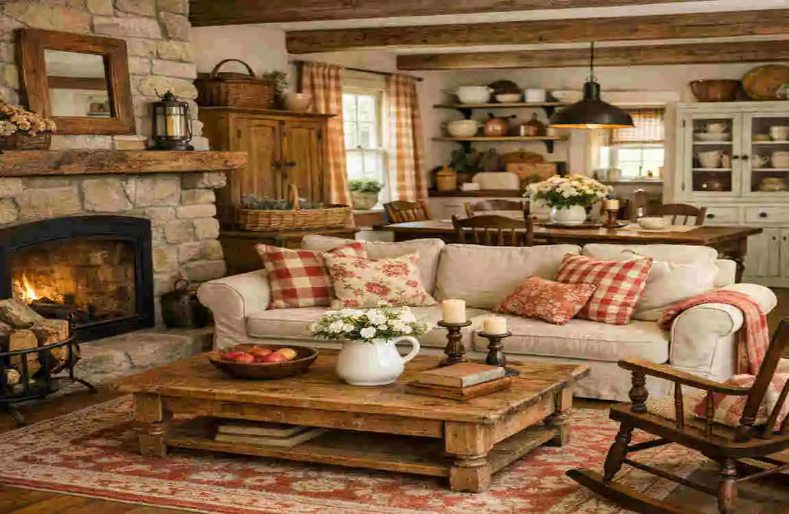 what is country interior design at home