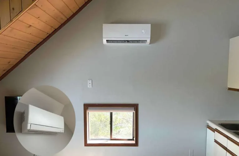 can a mini split be installed on an interior wall at home