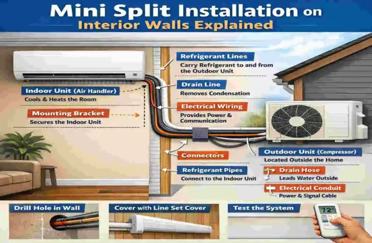 Mini Split Installation on Interior Walls Explained Can You Install a Mini Split on an Interior Wall?