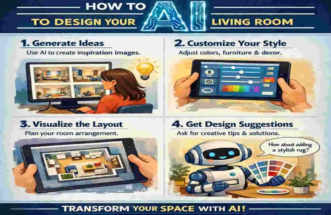 AI Interior Design for Living Room: