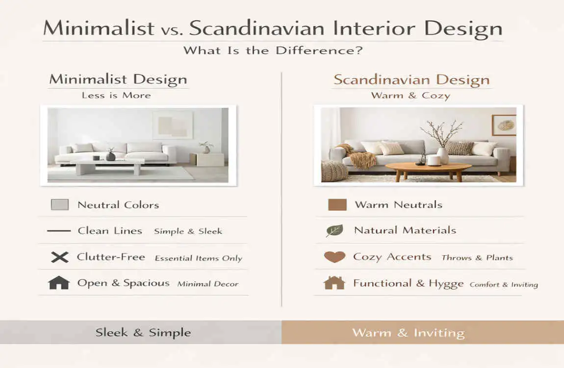 minimalist and scandinavian interior design styles