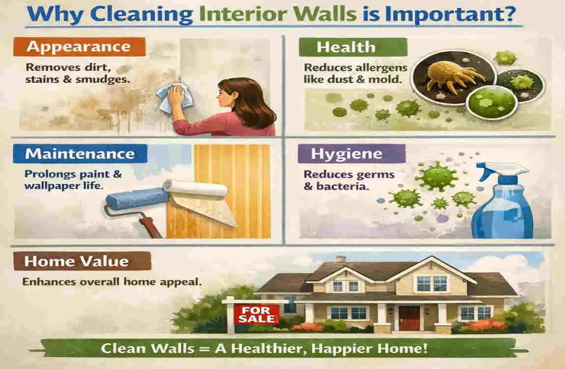 cleaning interior walls home