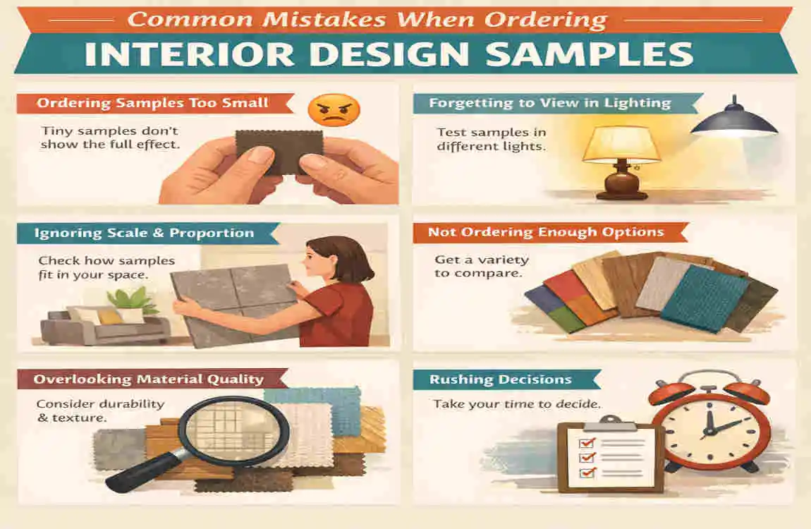 which interior design companies send free material samples